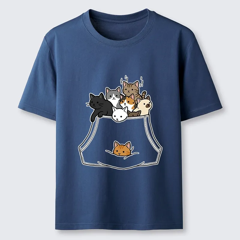 Magmoo Cats With Pockets Full Classic T-Shirt-Magmoo