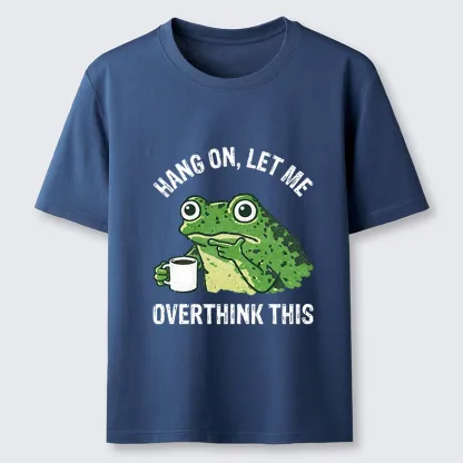 Magmoo Overthinking Frog With Coffee Classic T-Shirt