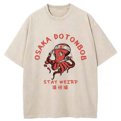Magmoo Osaka Dotonbori Washed T-Shirt