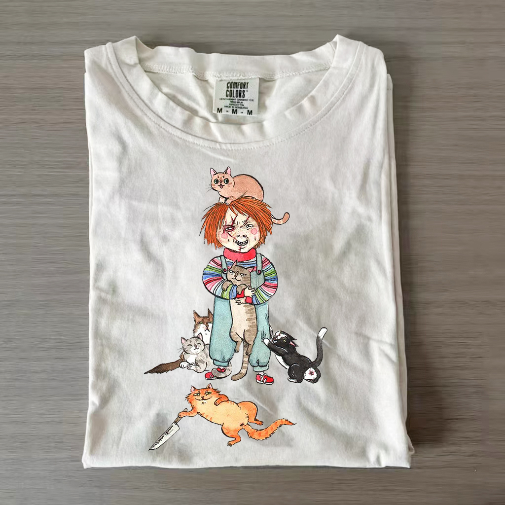 Horror Icons As Cat Lovers Shirt/Sweatshirt-Magmoo