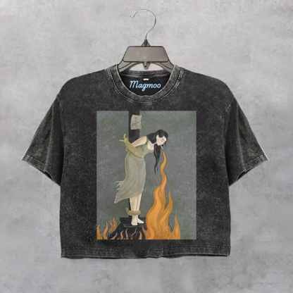 STAY CALM Crop Shirt-Magmoo