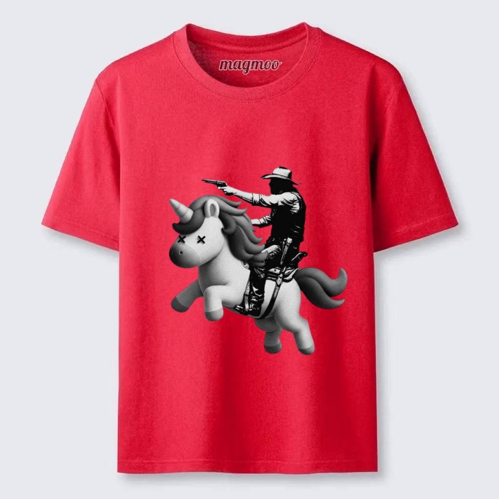 Magmoo Cowboy and Unicorn T-shirt