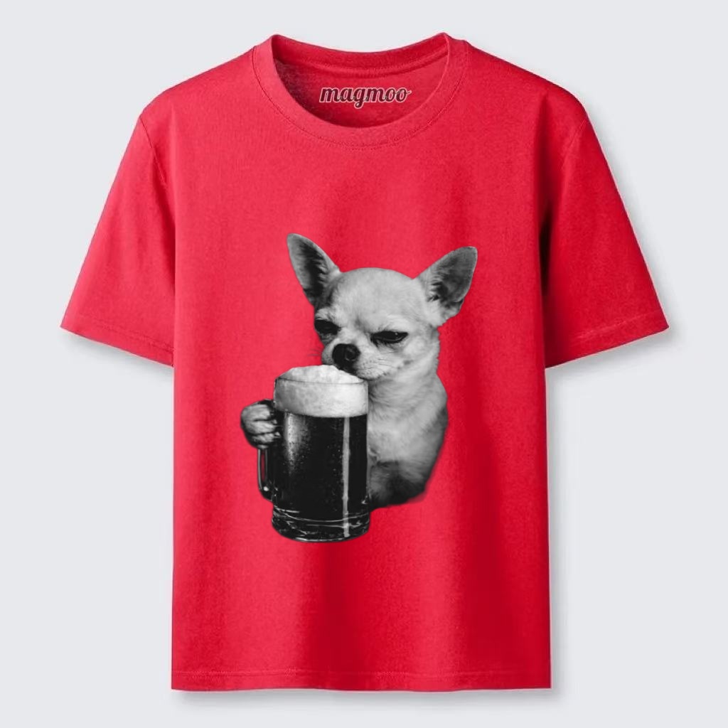 Magmoo Drinking Chihuahua T-shirt