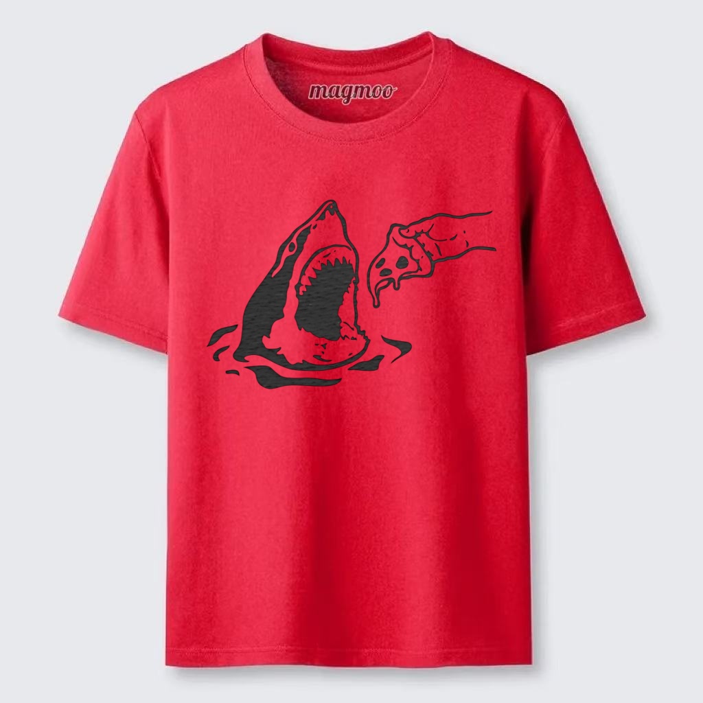 Magmoo Shark Loves Pizza T-shirt