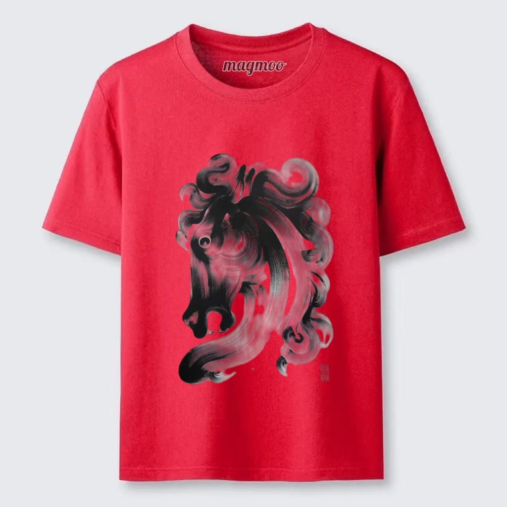 Magmoo Ink Brush Horse T-shirt