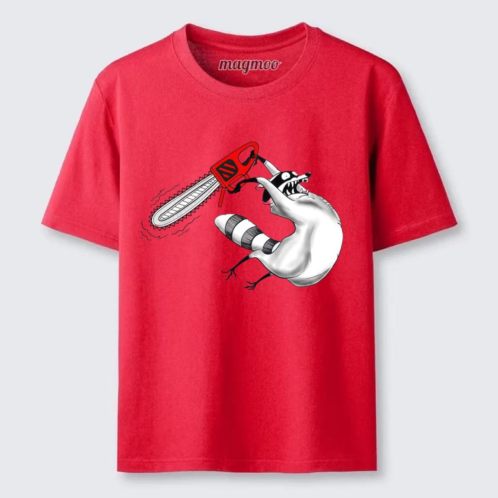Magmoo Chainsaw Raccoon T-shirt