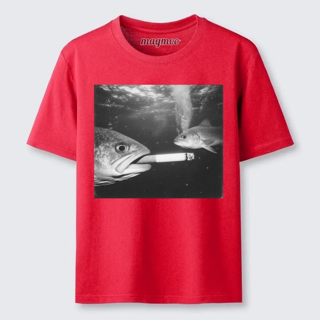 Magmoo Smoking Fish T-shirt