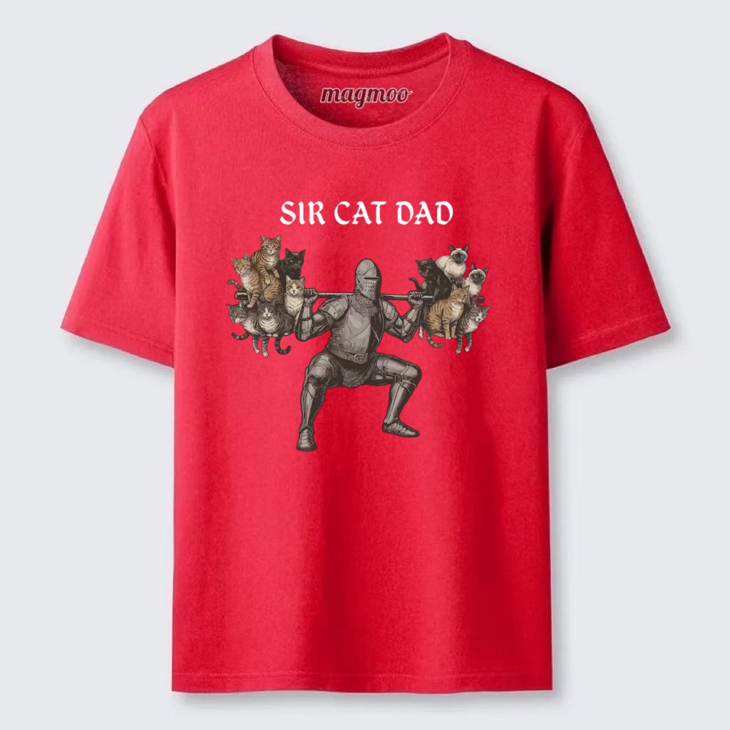 Magmoo Sir Cat Dad T-shirt