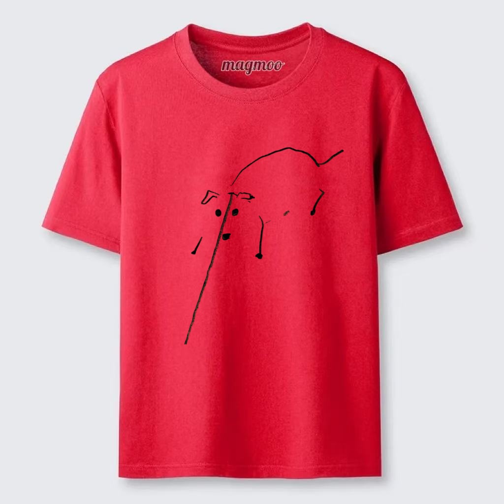 Magmoo Line Art Pup T-shirt