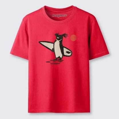 Magmoo Surfer Penguin T-shirt