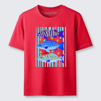Magmoo Tropical Fish Trio T-shirt