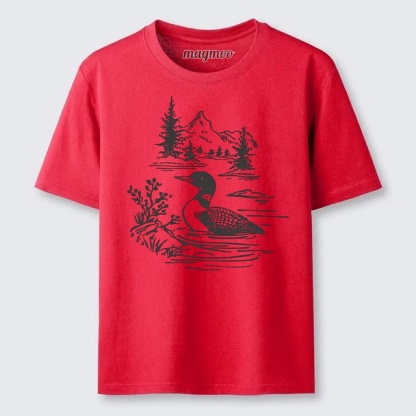 Magmoo Loon Bird Watching Graphic Classic T-shirt