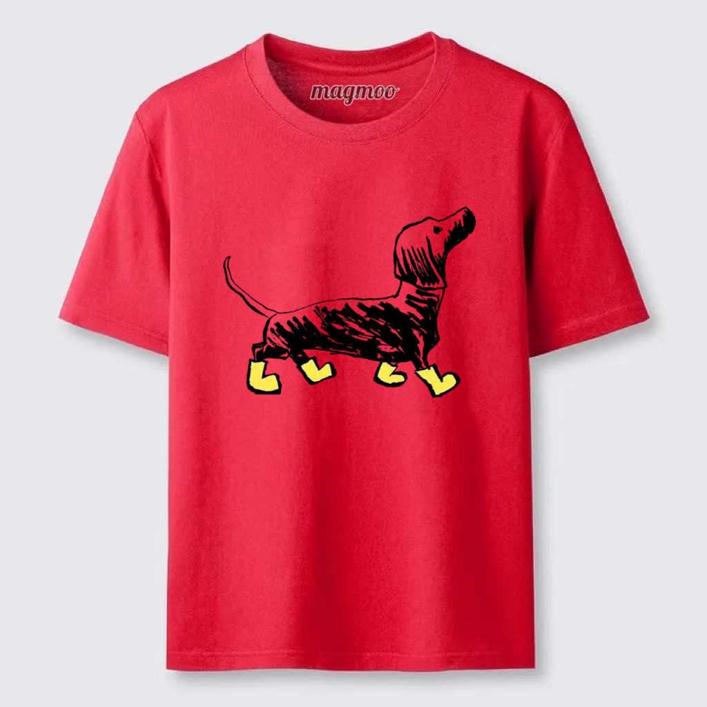 Magmoo Dachshund In Rain Boots T-shirt