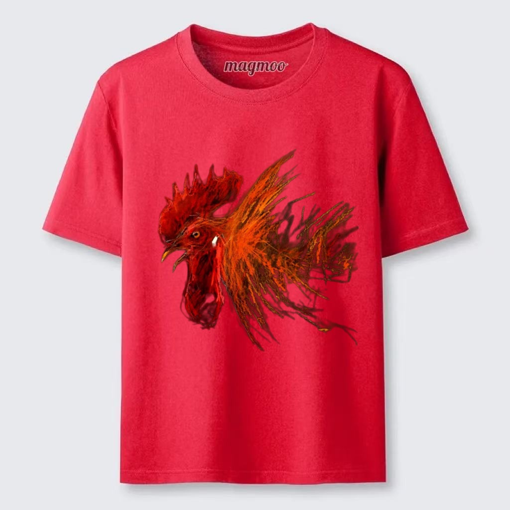 Magmoo Fire Rooster T-shirt