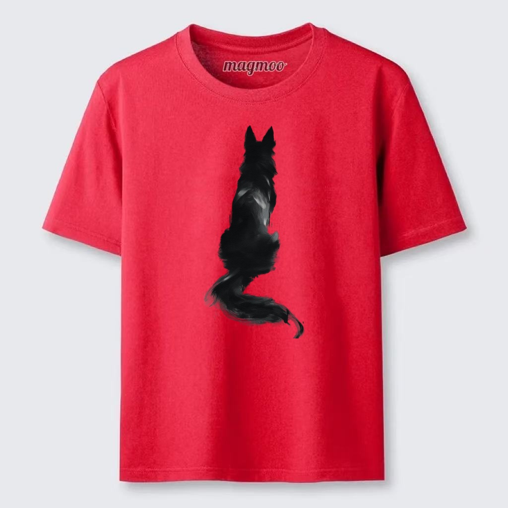 Magmoo Brush Stroke Wolf Classic T-shirt