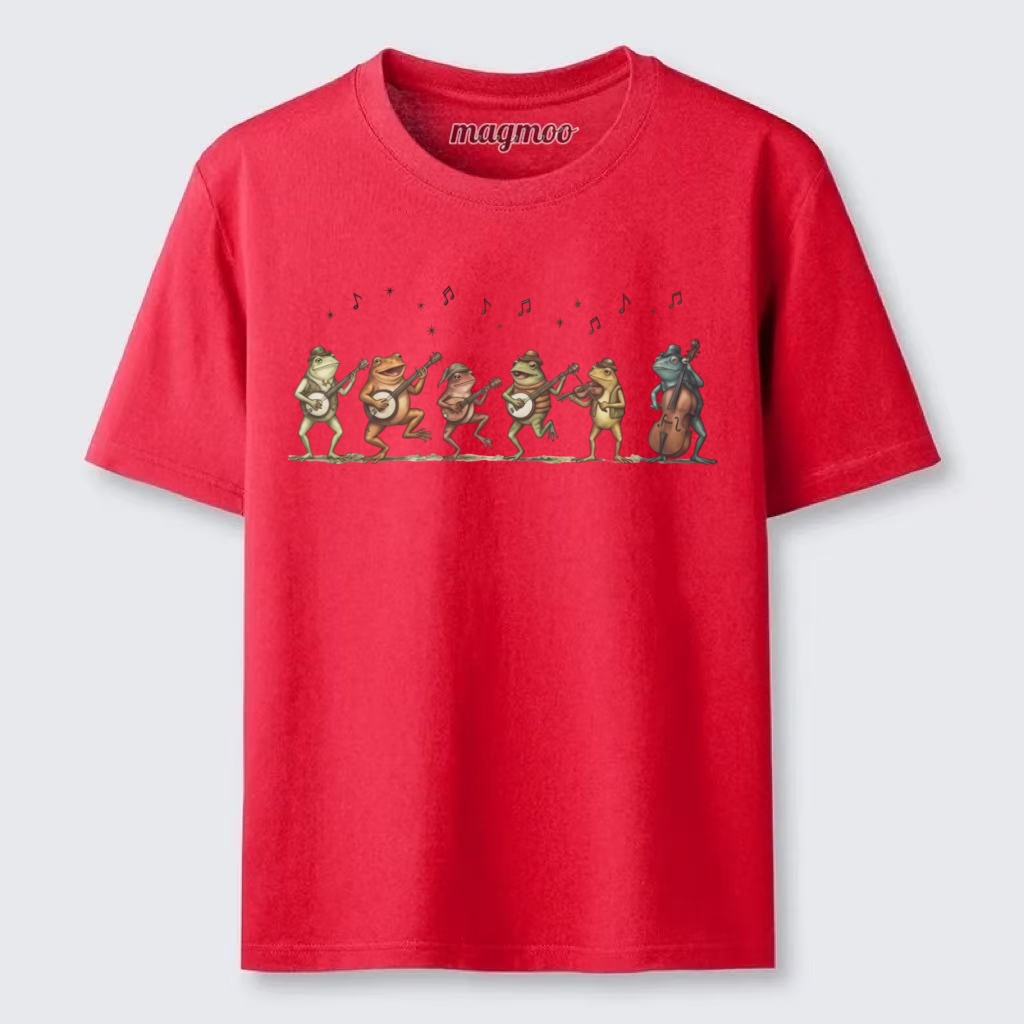 Magmoo Retro Bluegrass Frog Band Classic T-shirt