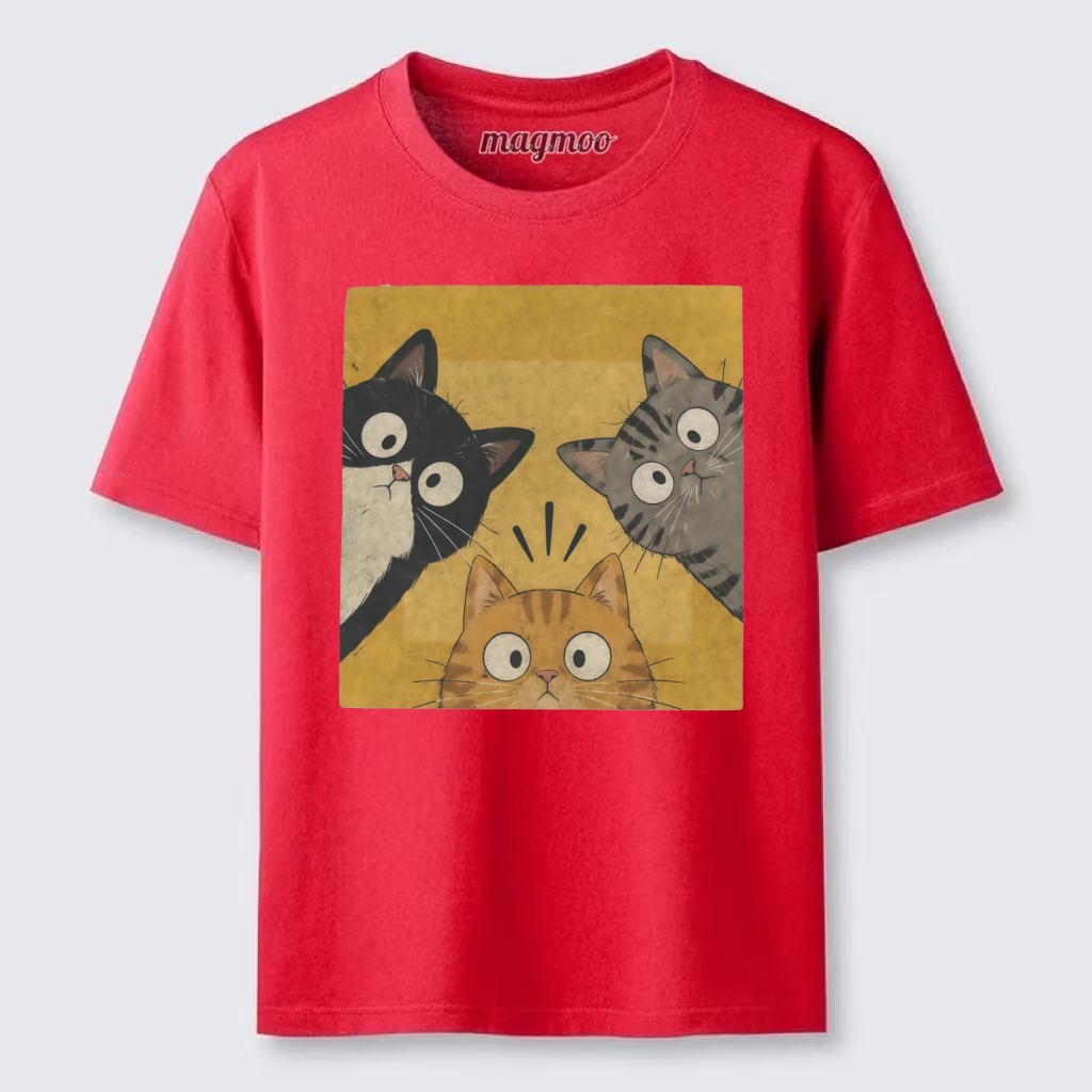 Magmoo Vintage Funny Curious Cats Classic T-shirt
