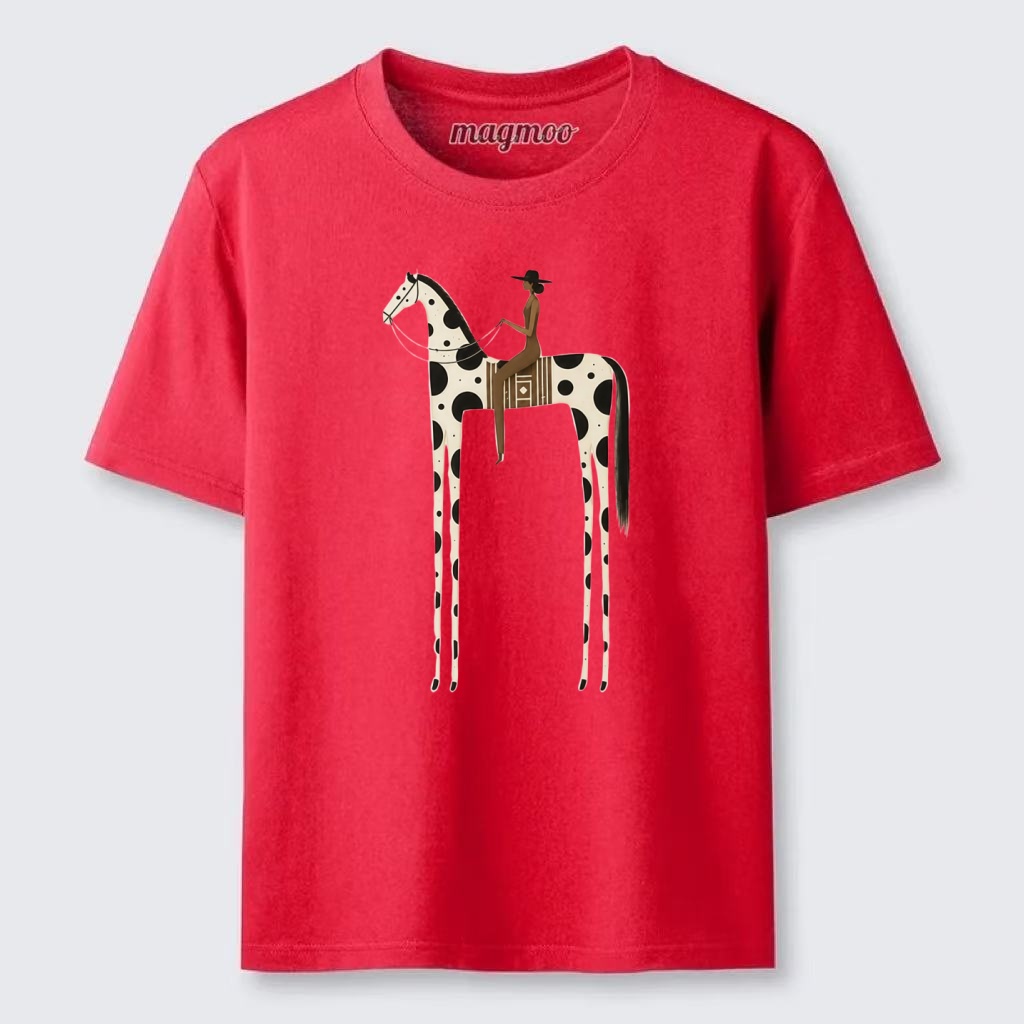 Magmoo Tall Spotted Horse Rider Classic T-shirt