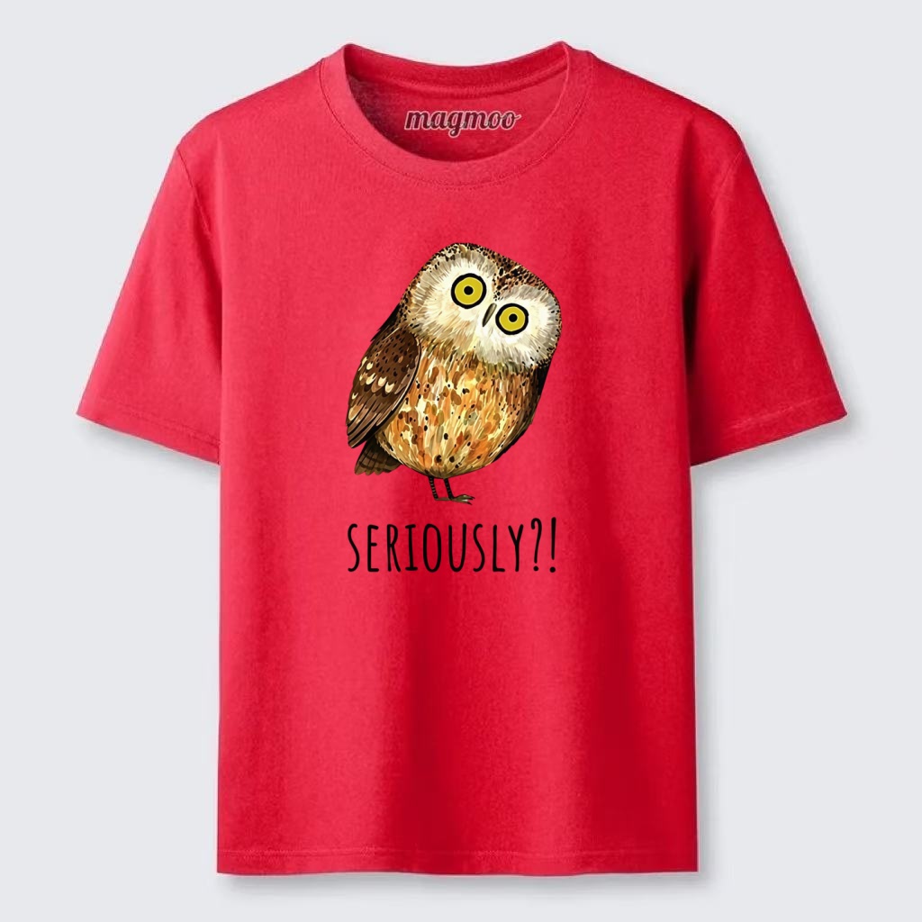 Magmoo Seriously Confused Owl Meme Art Classic T-shirt