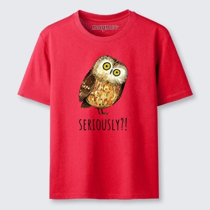 Magmoo Seriously Confused Owl Meme Art Classic T-shirt