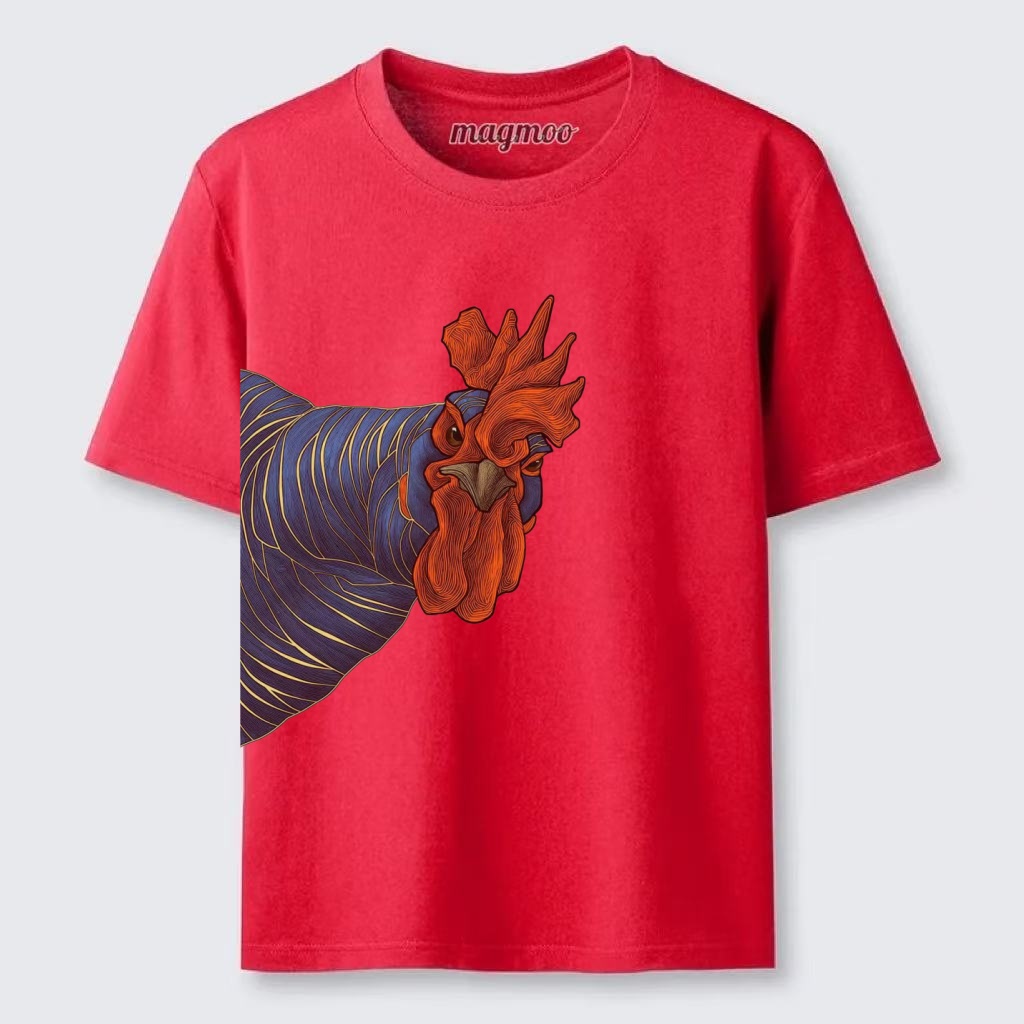 Magmoo Peeking Rooster T-shirt