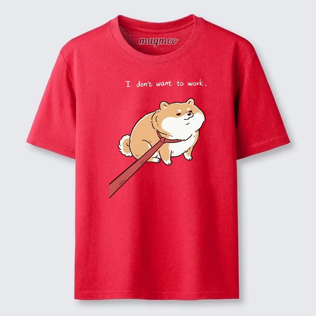 Magmoo Lazy Work Dog Funny Meme Classic T-shirt