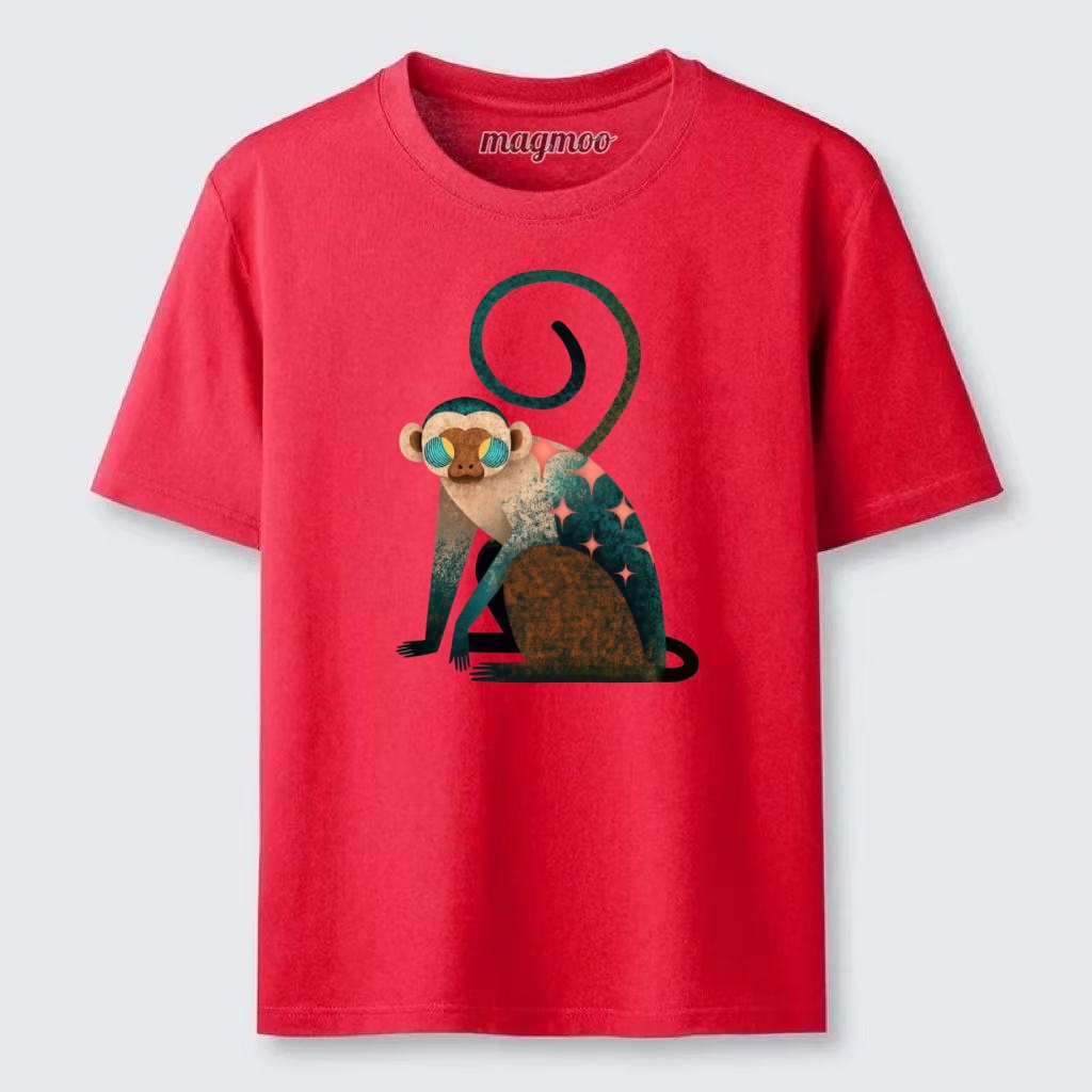 Magmoo Retro Star Monkey Classic T-shirt