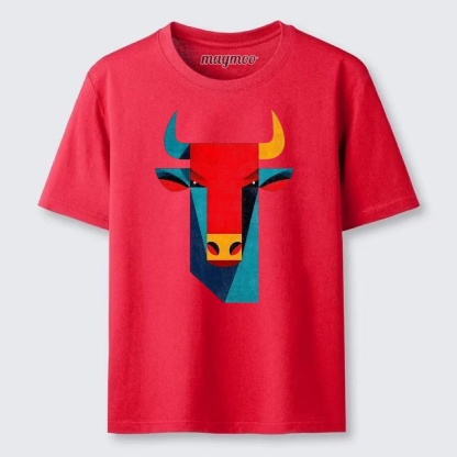 Magmoo Geometric Bull Head Art Classic T-shirt