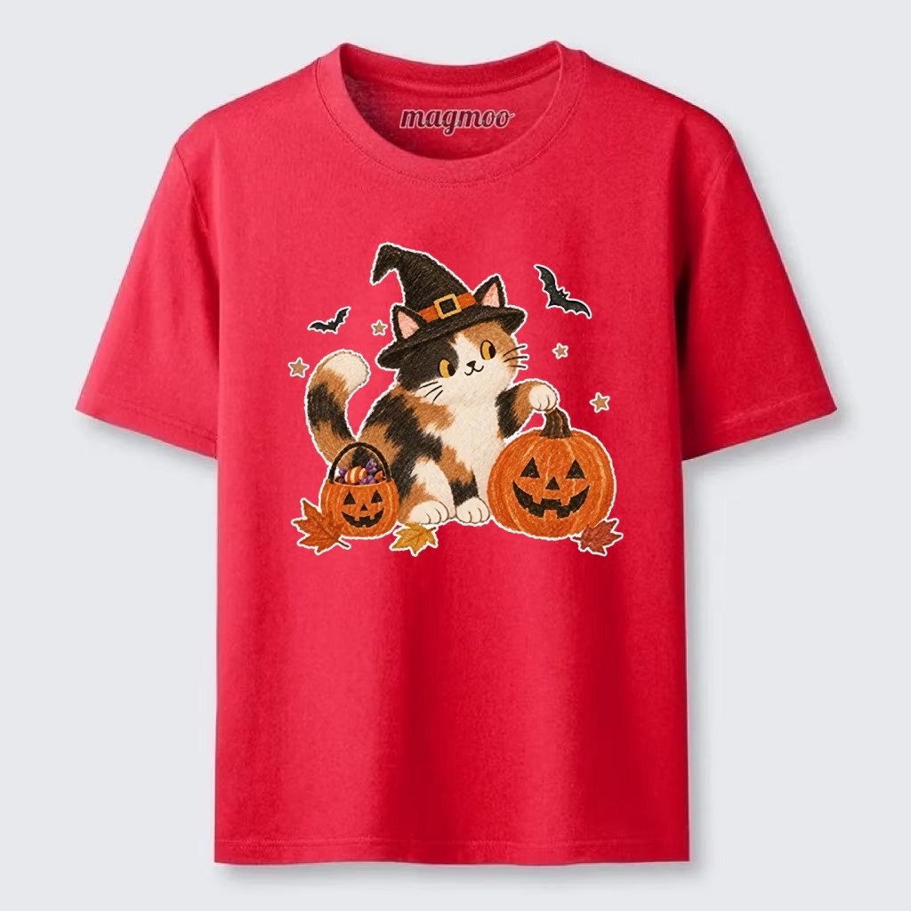 Magmoo Halloween Pumpkin Cat Meme Classic T-shirt