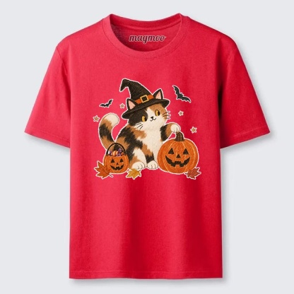 Magmoo Halloween Pumpkin Cat Meme Classic T-shirt