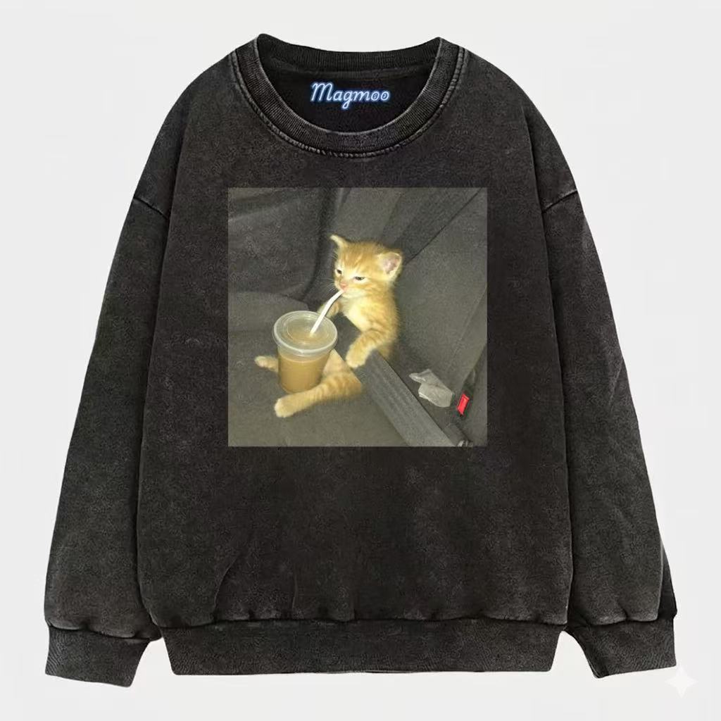 Iced Latte Kitten Shirt