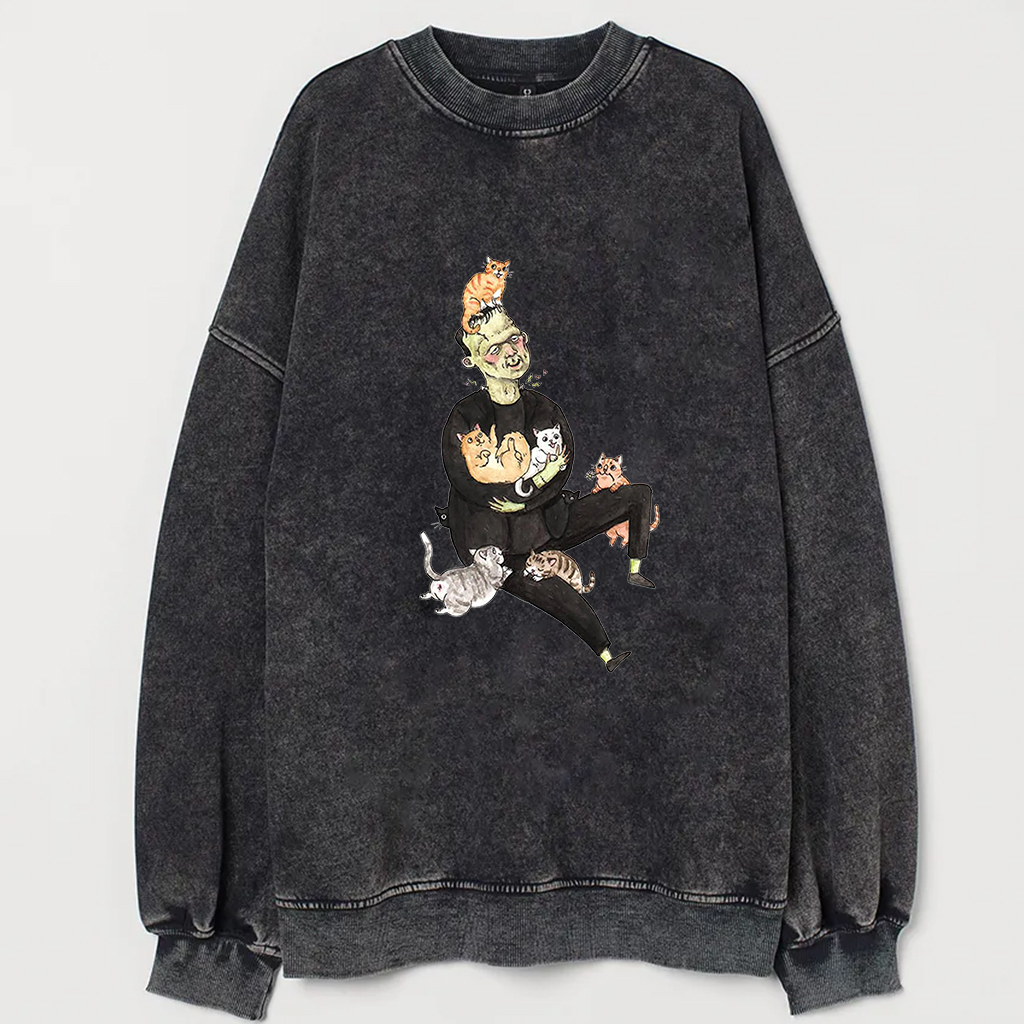Horror Icons As Cat Lovers Shirt/Sweatshirt-Magmoo