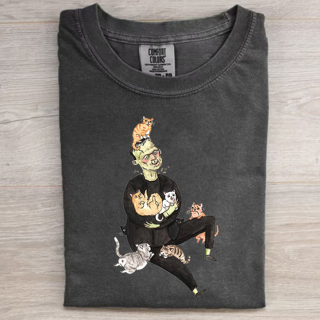 Horror Icons As Cat Lovers Shirt/Sweatshirt-Magmoo