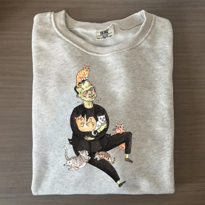 Horror Icons As Cat Lovers Shirt/Sweatshirt-Magmoo