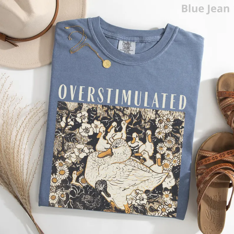 Overstimulated Mama Duck Shirt-Magmoo