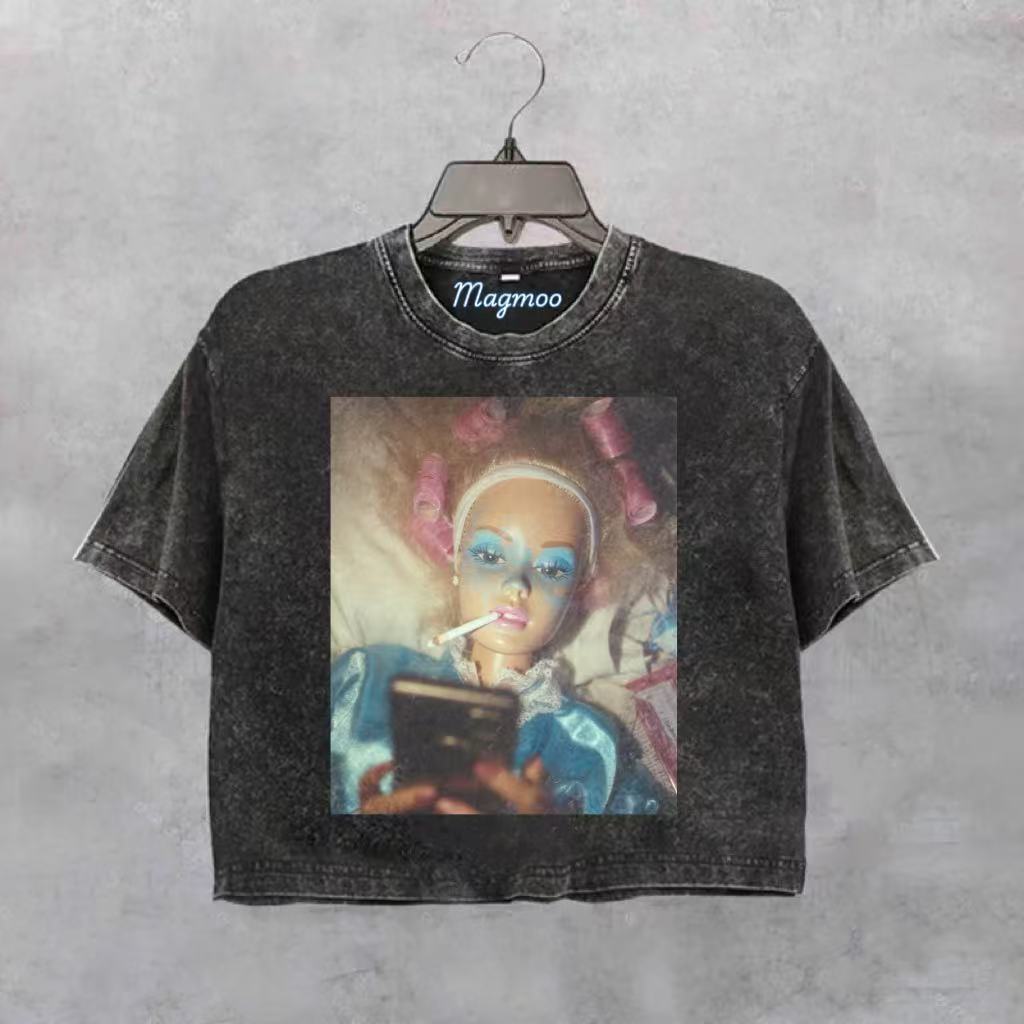 Funny Doll Face Girl Meme Shirt