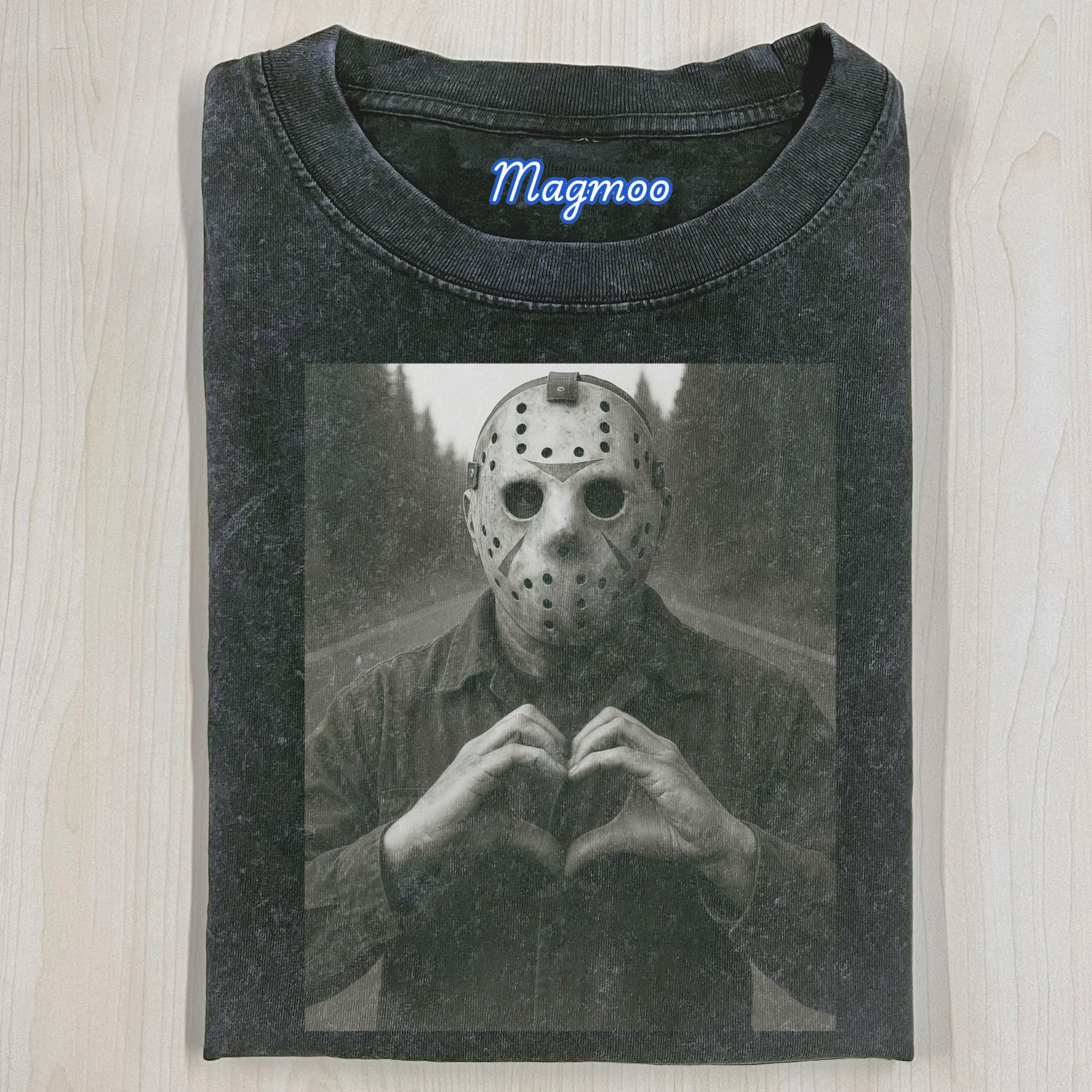 Funny Jason Horror Character Heart Hands T-shirt