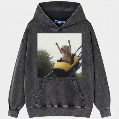 Funny Roller Coaster Dog T-shirt