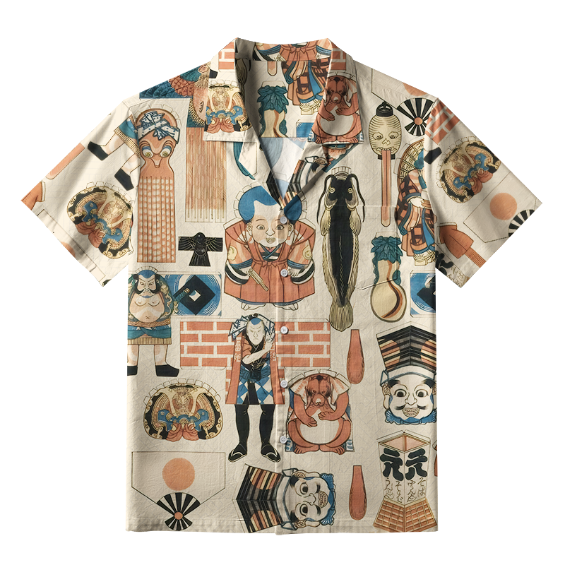 Magmoo Japan's Cultural Kaleidoscope Aloha Hawaiian Shirt