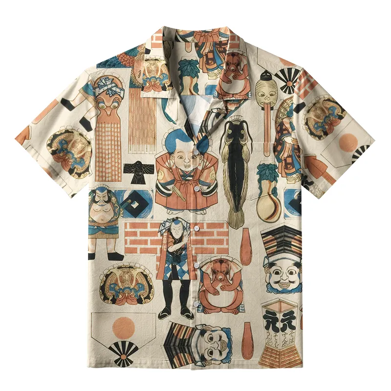 Magmoo Japan's Cultural Kaleidoscope Aloha Hawaiian Shirt