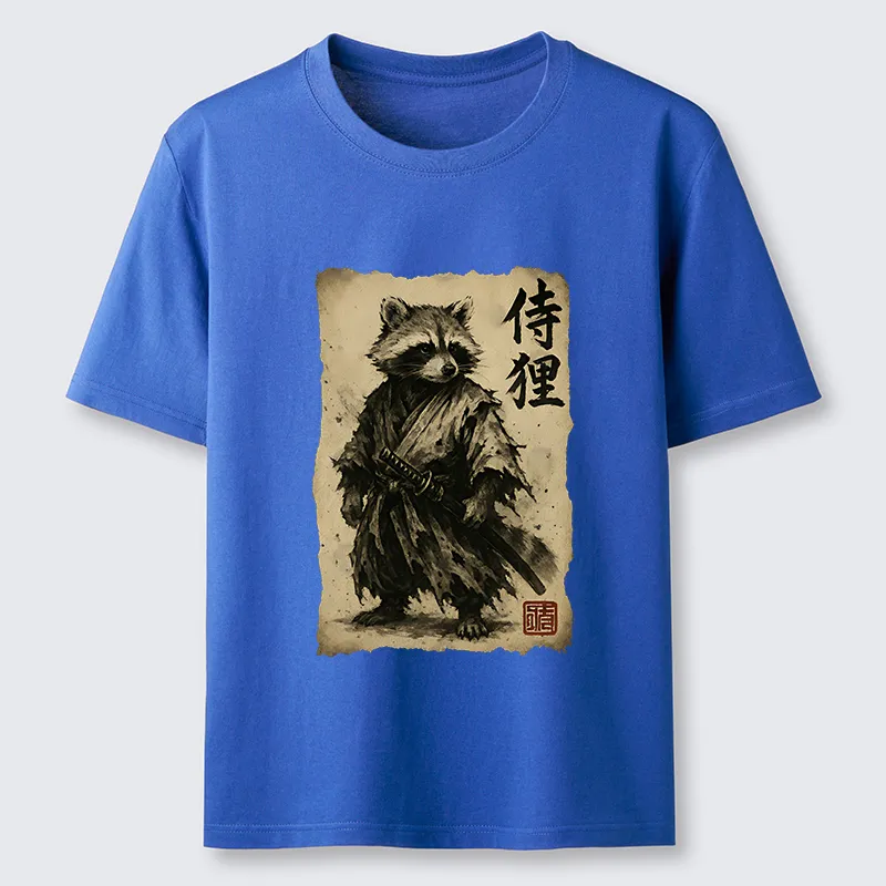 Magmoo Retro Raccoon Samurai Classic T-Shirt
