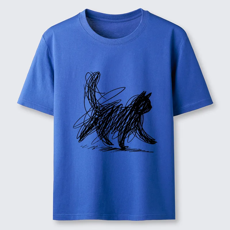 Magmoo Minimalist Cat Art Classic T-Shirt