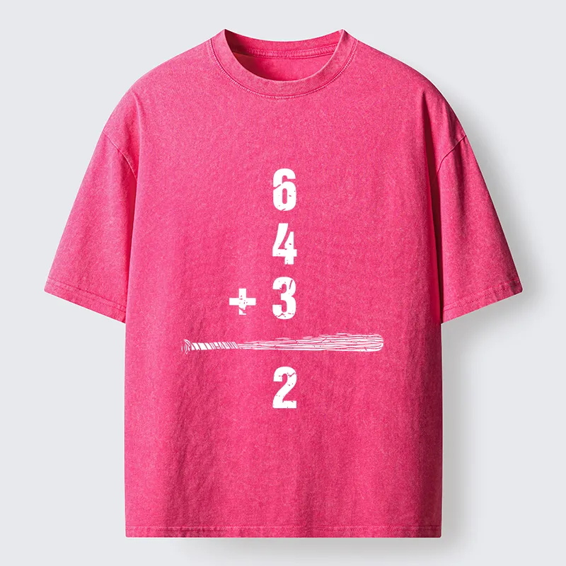Magmoo Baseball Double Kill Washed T-Shirt-Magmoo
