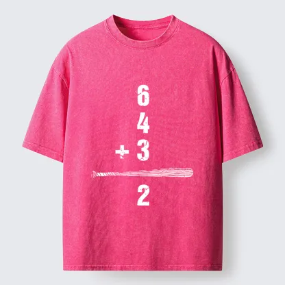Magmoo Baseball Double Kill Washed T-Shirt-Magmoo