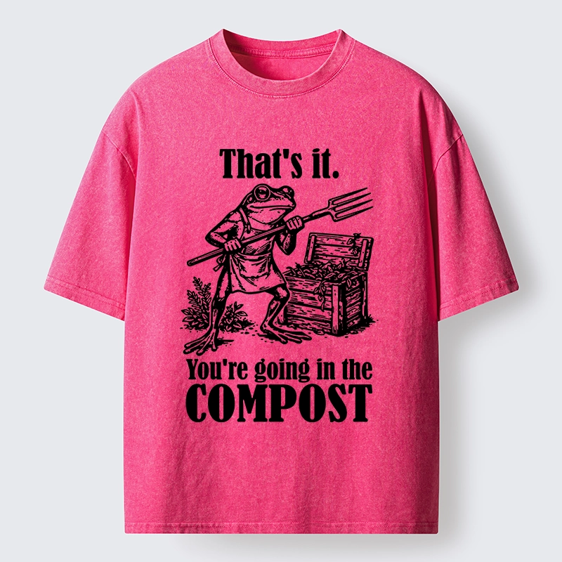 Magmoo Frog’s Compost Threat Washed T-Shirt-Magmoo