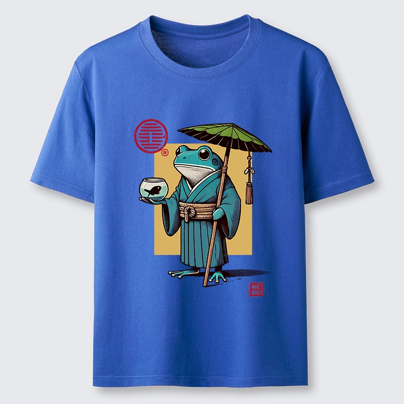 Magmoo Green Frog Samurai Classic T-Shirt-Magmoo