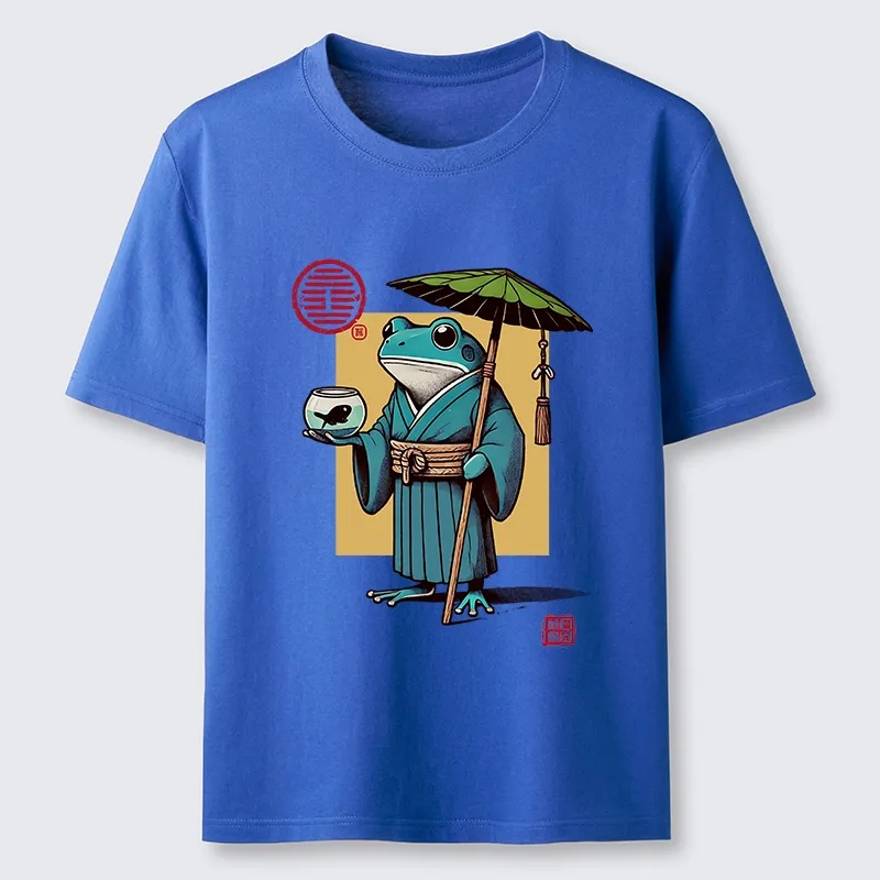 Magmoo Green Frog Samurai Classic T-Shirt-Magmoo