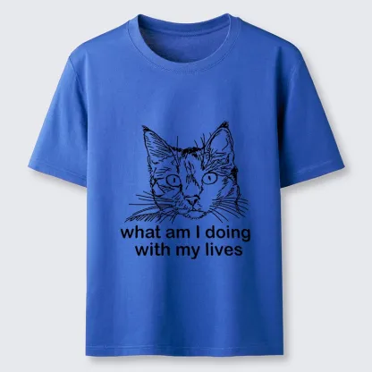 Magmoo Confused Cat Life Reflection Classic T-Shirt