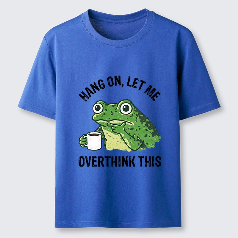 Magmoo Overthinking Frog With Coffee Classic T-Shirt