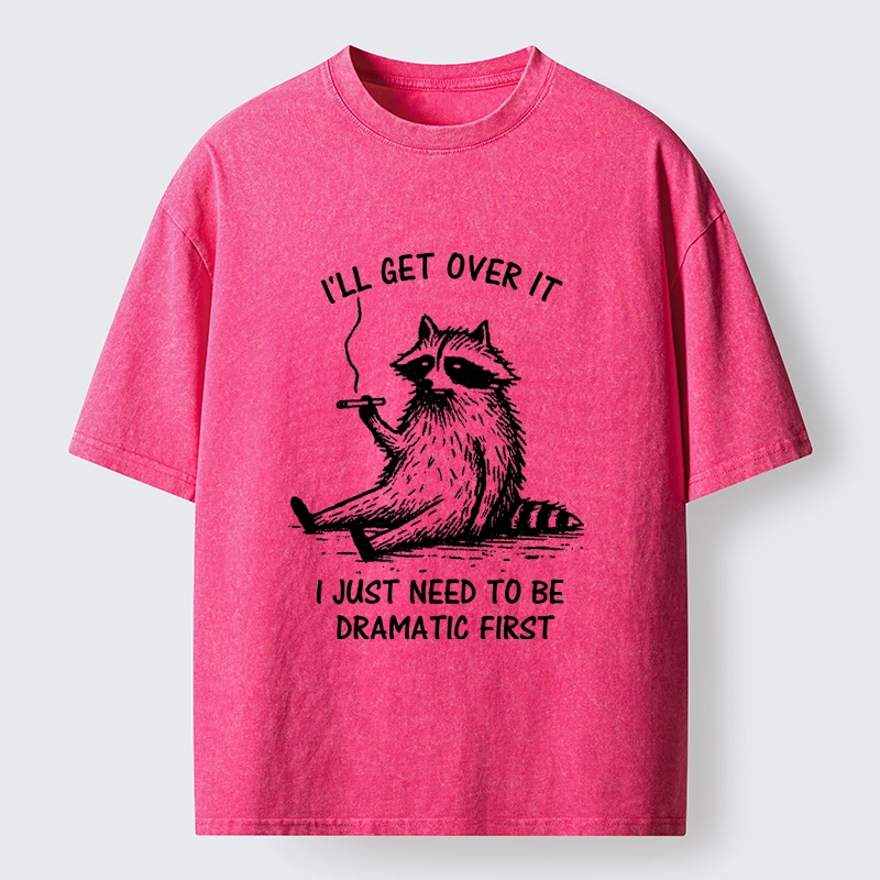 Magmoo Raccoon Dramatic Recovery Meme Washed T-Shirt